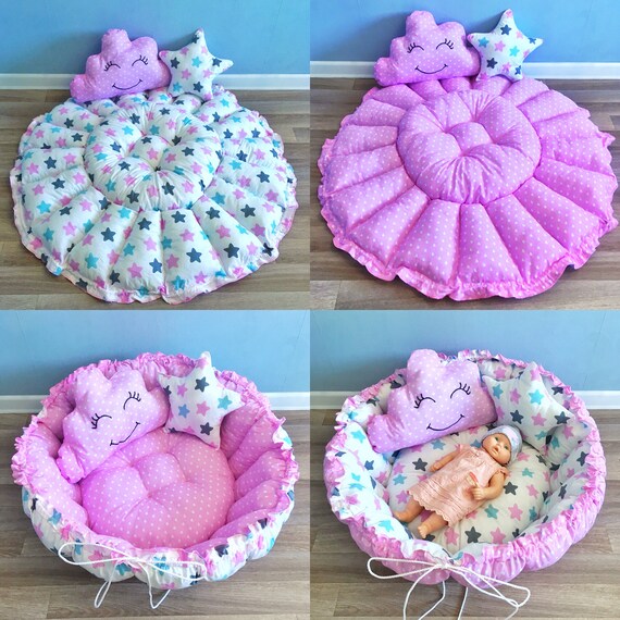 Transformador De Nido Para Bebe Nina Rosa Nido Bebe Regalo Etsy