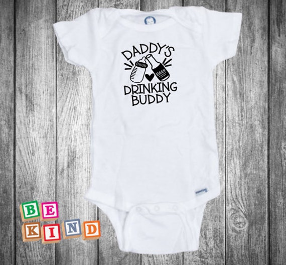daddy's drinking buddy baby onesie
