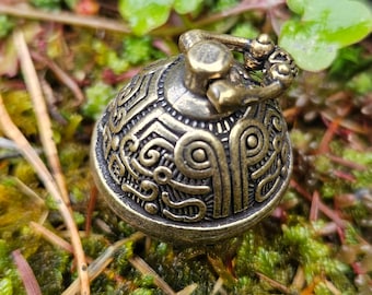 Small Brass Goblin Guardian Bell