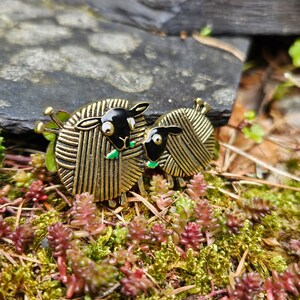 Brass Sheep Brooch Pin - Etsy