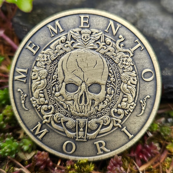 Memento Mori Carpe Diem Brass Coin - Etsy