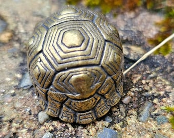 Small Brass Turtle / Tortoise Bell Goblin Guardian Bell
