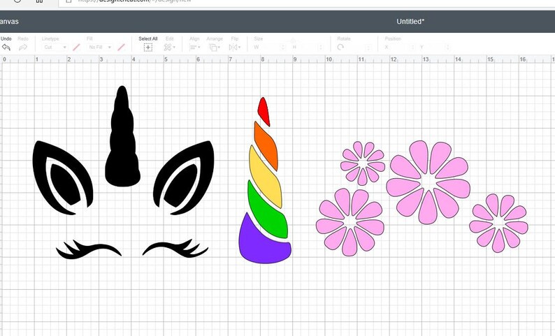 Download Clip Art Png Dxf Pdf Multi Layers Unicorn Rainbow With Flower Crown Svg Eps Cutting Files Art Collectibles