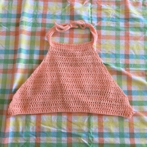 Crochet halter top