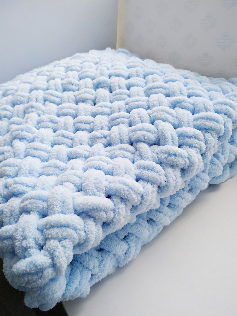 Plush Baby Blanket Crochet Baby Blanket Crochet Plush Plaid Etsy