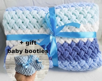 Baby Boy Blanket, crochet baby blanket, baby quilt handmade, pregnancy gift expect parent, new baby gift, perfect nursery gift