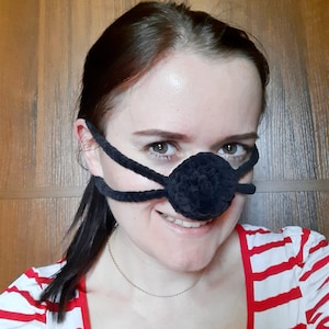Crochet nose cover, black nose warmer, crochet nose hat, nose muff, adult nose warmer, kids nose warmer