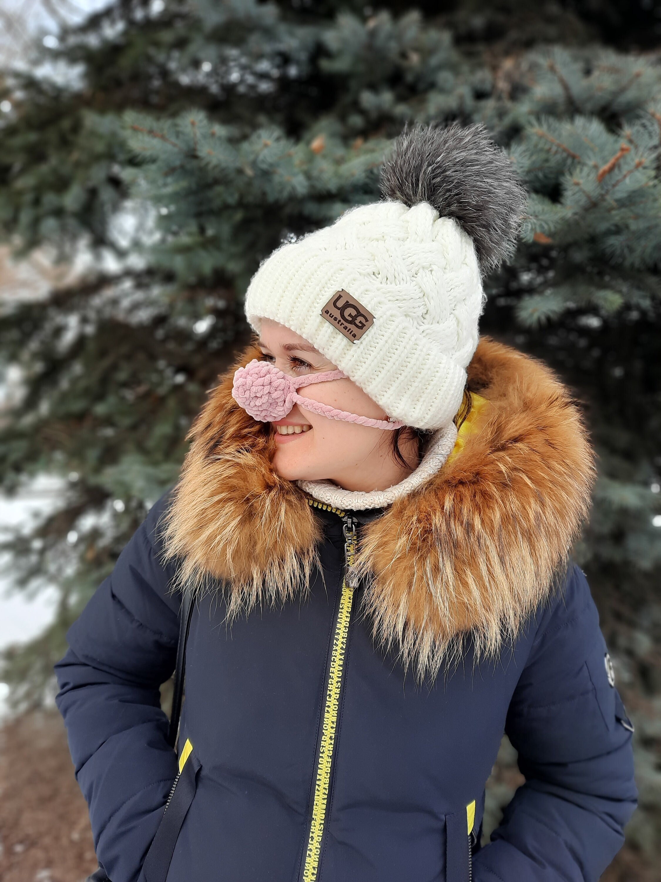Couvre-Nez En Fil Respirant Pour Instruments à Vent - Protection Hiver Chaud Et Confortable
