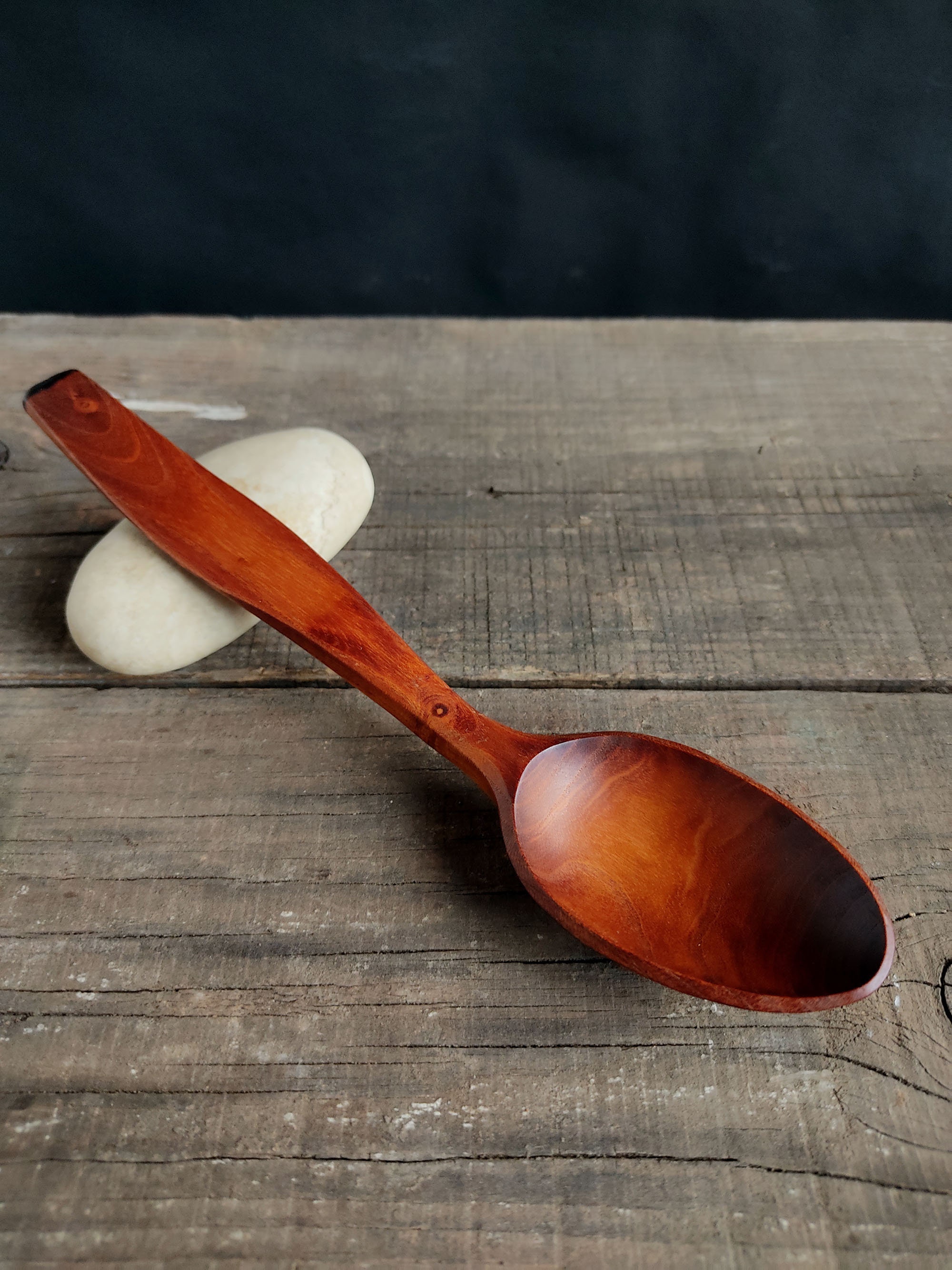 Wooden spoon handmade Wooden eating spoon Hand carved wood Etsy