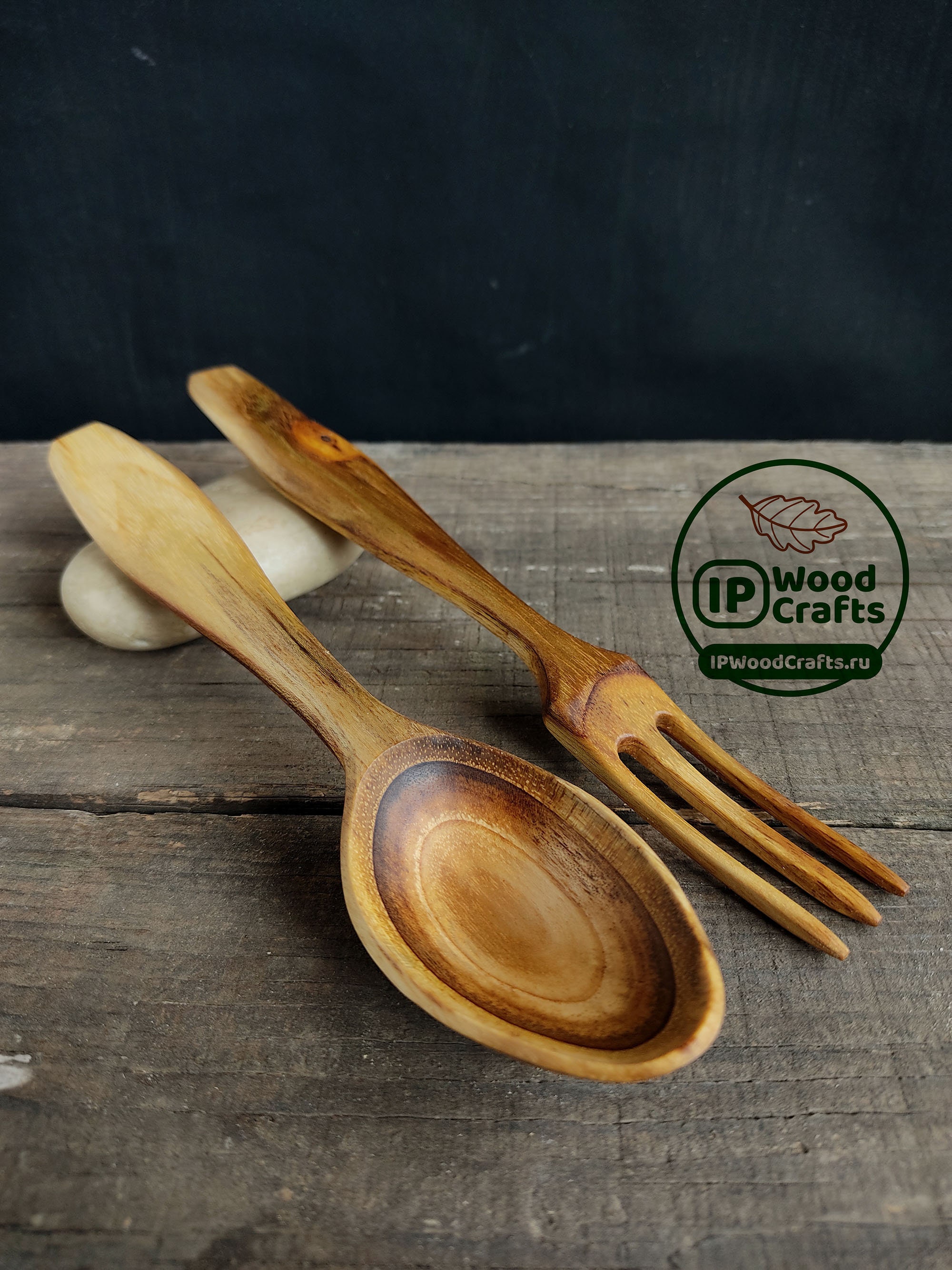 Wooden spoon handmade Wooden fork handmade Fork and spoon Etsy