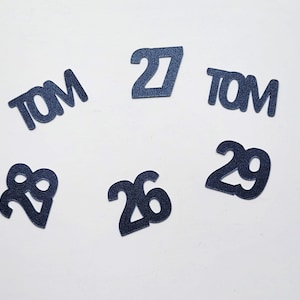 Birthday Confetti, Personalized Birthday Decoration, Navy Blue Decoration, Happy Birthday Custom Confetti, Custom Confetti, Party Confetti