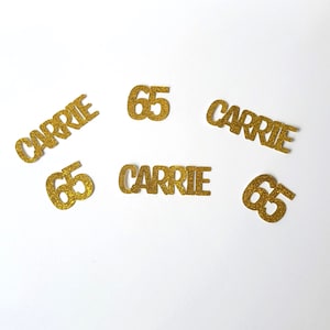 65th Birthday, 65th Birthday Decoration, 65th Birthday Confetti, Birthday Confetti, Personalized Birthday Decoration, Party Decoration, 65th