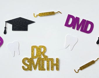 Doctor of Dental Medicine Graduation Confetti, Dentist Confetti Gift, DMD Graduation Confetti, Personalized Name Confetti, Dentist Gift