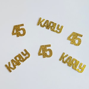 45th Birthday, 45th Birthday Decoration, 45th Birthday Confetti, Birthday Confetti, Personalized Birthday Decoration, Party Decoration, 45th