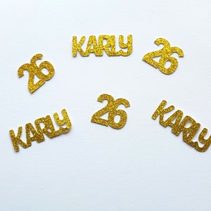 26th Birthday, 26th Anniversary, 26th Birthday Confetti, Birthday Confetti, Personalized Birthday Decoration, Anniversary Decoration, 26th
