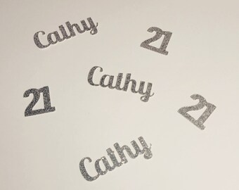 21st Birthday, 21st Birthday Decoration, 21st Birthday Confetti, Birthday Confetti, Personalized Birthday Decoration, Party Decoration, 21st