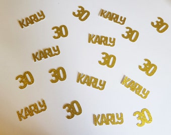 30th Birthday, 30th Birthday Decoration, 30th Birthday Confetti, Birthday Confetti, Personalized Birthday Decoration, Party Decoration, 30th
