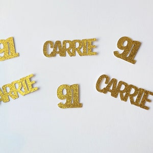 91st Birthday, 91st Birthday Decoration, 91st Birthday Confetti, Birthday Confetti, Personalized Birthday Decoration, Party Decoration, 91st