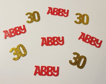 30th Birthday, 30th Birthday Decoration, 30th Reunion Confetti, Birthday Confetti, Personalized Birthday Decoration, Party Decoration, 30th