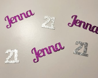 21st Birthday, 21st Birthday Decoration, 21st Birthday Confetti, Birthday Confetti, Personalized Birthday Decoration, Party Decoration, 21st