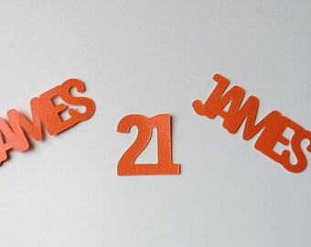 21st Birthday, 21st Birthday Decoration, 21st Birthday Confetti, Birthday Confetti, Personalized Birthday Decoration, Party Decoration, 21st