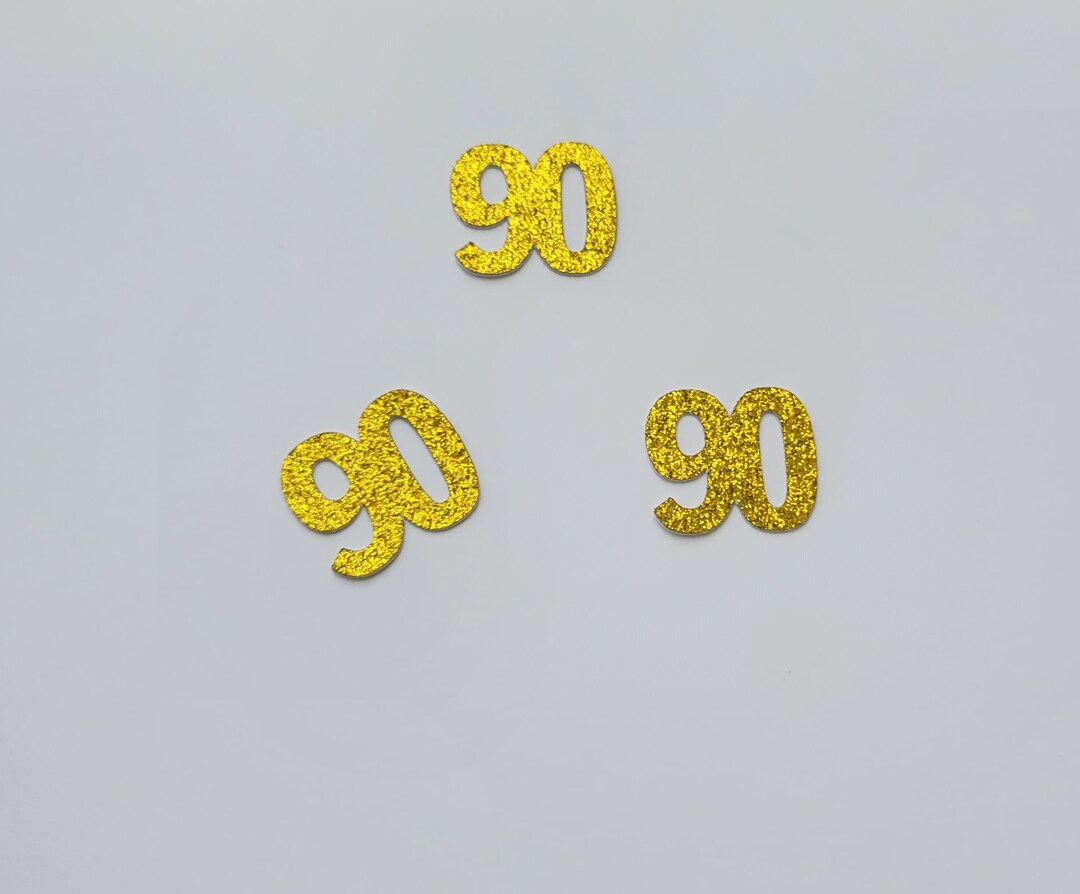 90th Birthday Confetti, 90th Birthday, Birthday Confetti, Party ...