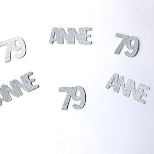 79th Birthday, 79th Birthday Decoration, 79th Birthday Confetti, Birthday Confetti, Personalized Birthday Decoration, Party Decoration, 79th