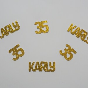 35th Birthday, 35th Birthday Decoration, 35th Birthday Confetti, Birthday Confetti, Personalized Birthday Decoration, Party Decoration, 35th