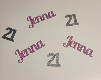 21st Birthday, 21st Birthday Decoration, 21st Birthday Confetti, Birthday Confetti, Personalized Birthday Decoration, Party Decoration, 21st
