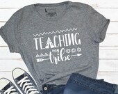 Teaching My Tribe SVG, Teacher Svg, Tribe Svg, Teacher Saying Svg, Boho Svg, Back To School Svg, Teepee Svg, Instant Download
