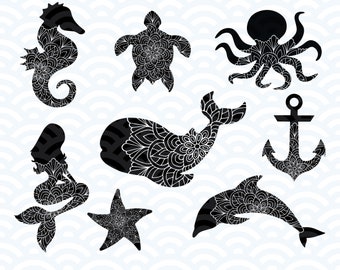 Free Free Sea Life Mandala Svg 425 SVG PNG EPS DXF File