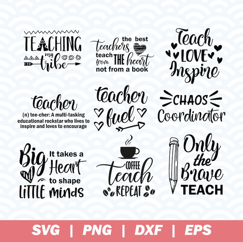 Download Teacher Svg Bundle Teacher Quotes Teacher Svg Teacher shirt | Etsy