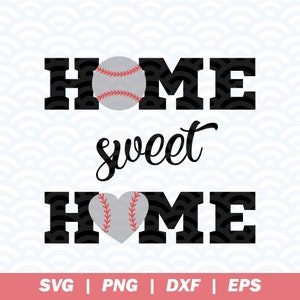 Home Sweet Home Svg, Sports ball, BaseballSayings, Clipart, Baseball Shirt Design, Baseball Cricut, Softball Svg, INSTANT DOWNLOAD