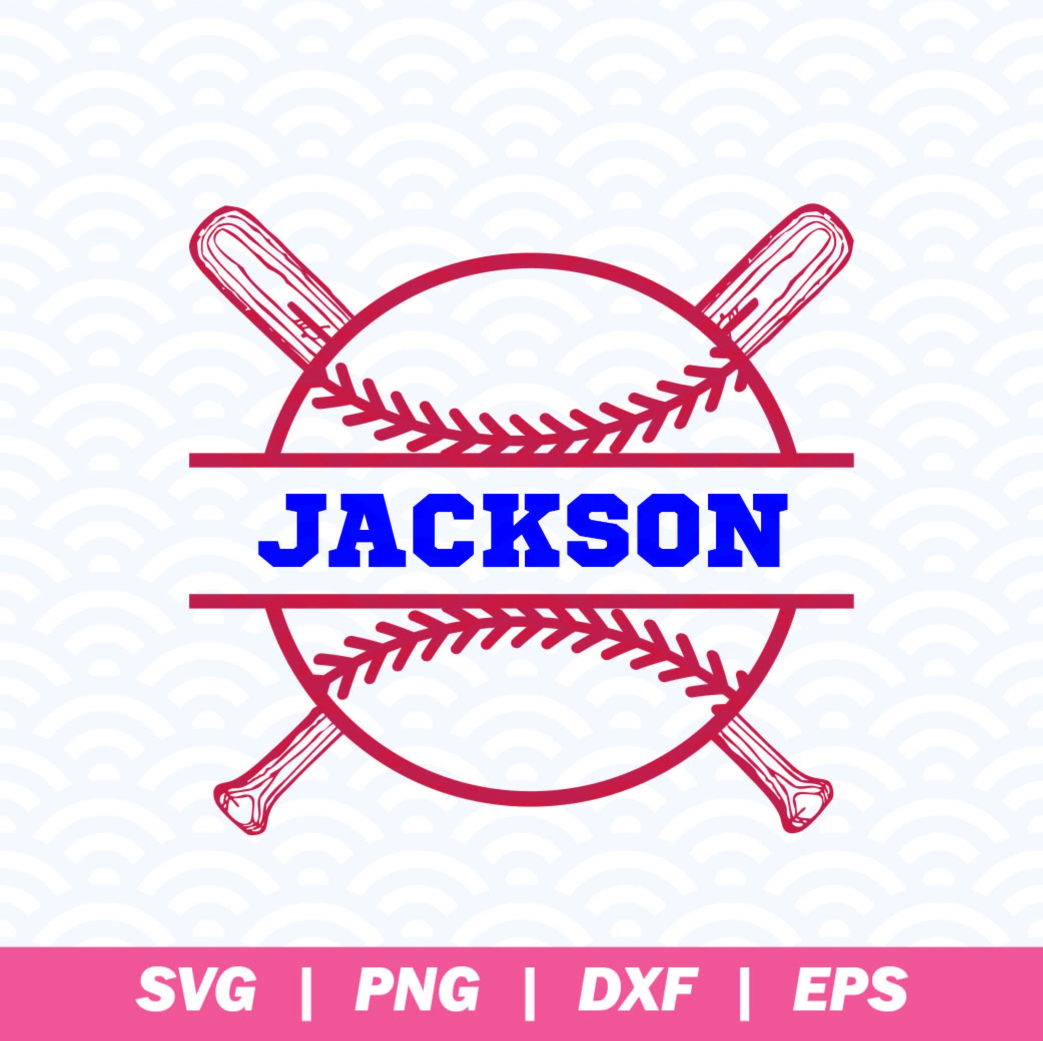 SVG of baseball monogram