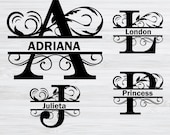 Split Monogram SVG, Split Letter Svg, Split Monogram Letters, Split Alphabet Svg, Font For Cricut, Font For Cricut INSTANT DOWNLOAD