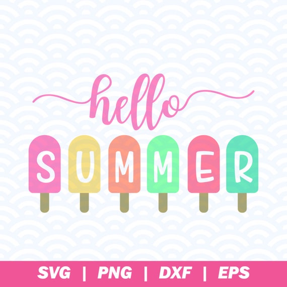 Download Hello Summer Popsicle Svg Watermelon Svg Melon Svg Summer Etsy