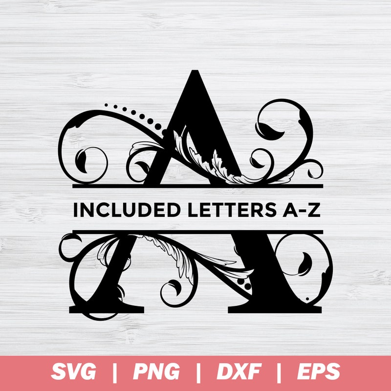 Split Letters Svg - Etsy