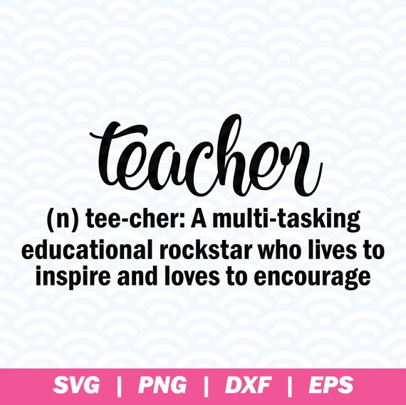 Download Teacher Definition Svg Teacher Svg Teacher Life Svg Back To Etsy