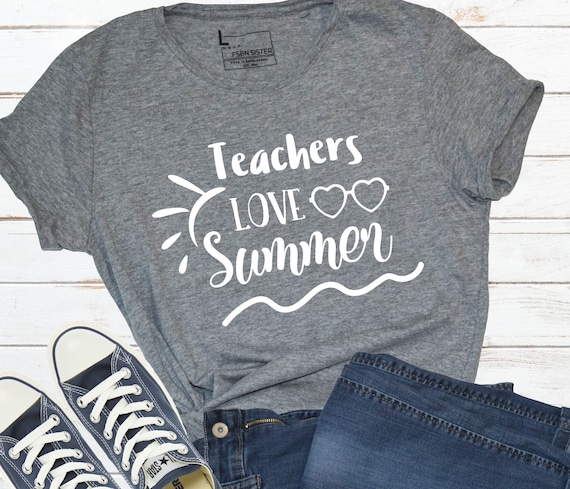 Teachers Love Summer Svg Summer Svg Vacation Svg Teacher Etsy