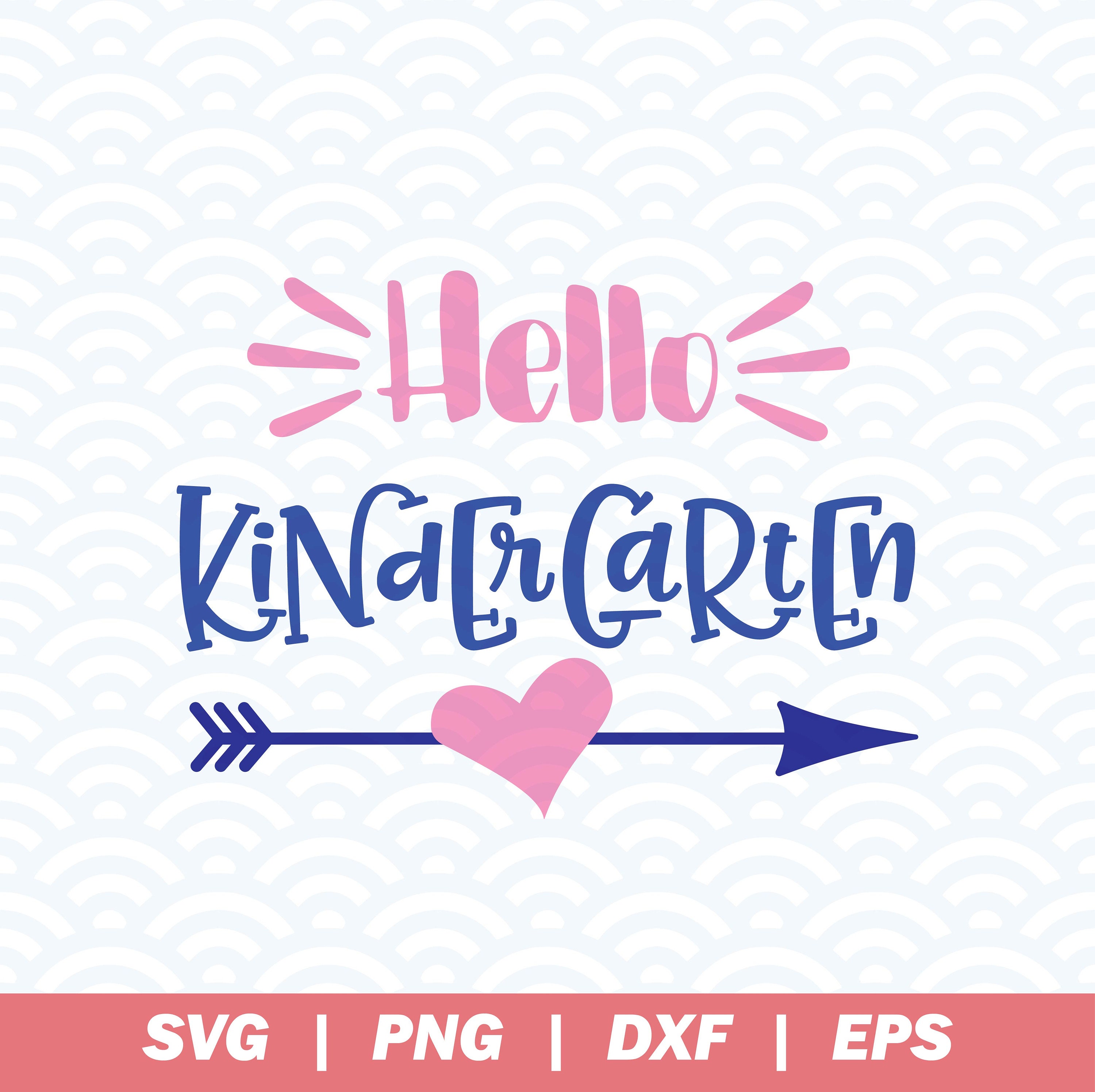 Download Hello Kindergarten Svg Back To School Kindergarten Svg Etsy