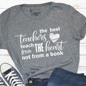 The Best Teachers Teach From The Heart Not From Book SVG, Teacher Svg, Teacher Quote Svg, Teaching Svg Files, Instant Download