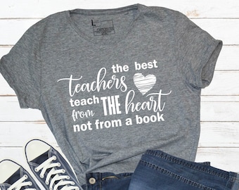 The Best Teachers Teach From The Heart Not From Book SVG, Teacher Svg, Teacher Quote Svg, Teaching Svg Files, Instant Download