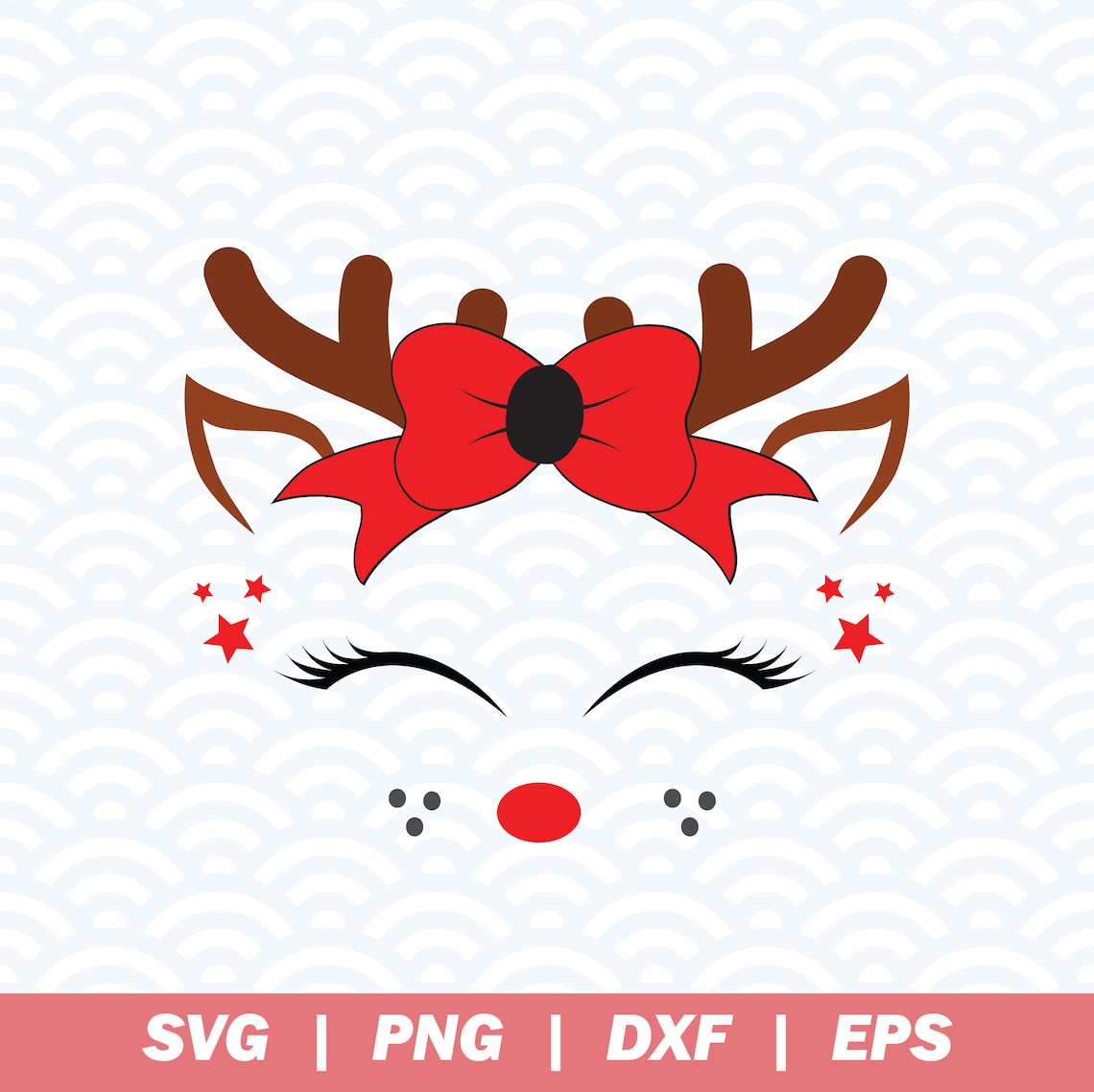 Rentier Gesicht SVG Rentier Svg Weihnachten Svg Süße | Etsy