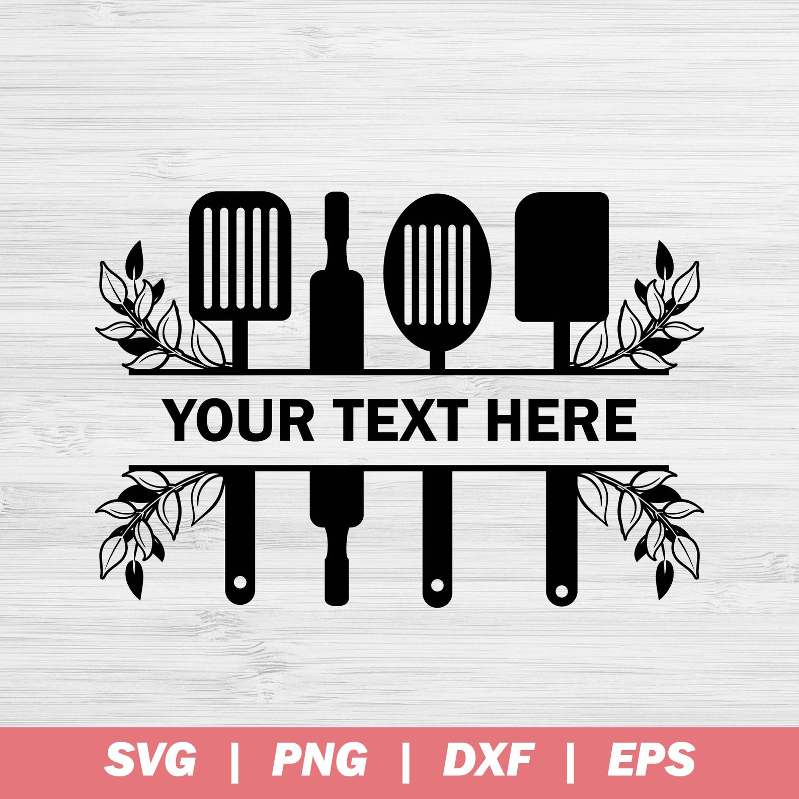 Download Baking Kitchen Monogram SVG Kitchen Svg Split Kitchen Cut | Etsy