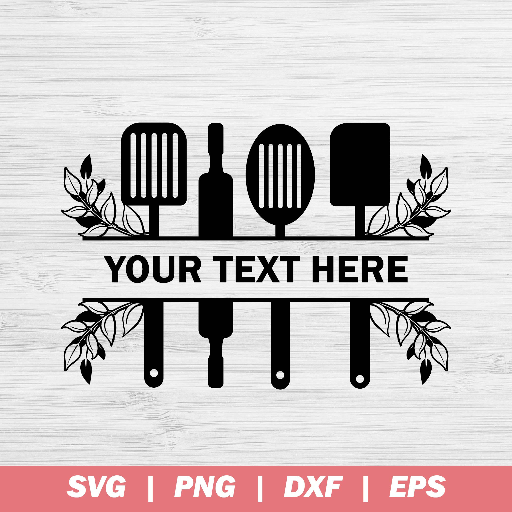 Download Baking Kitchen Monogram SVG Kitchen Svg Split Kitchen Cut ...