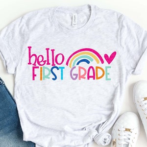 Teacher SVG Design for First Grade, Back To School, Team Teacher Shirt Design, Gift For Teacher, Digital File