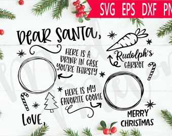 Download Santa Plate Svg Etsy
