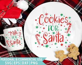 Milk For Santa Svg Etsy