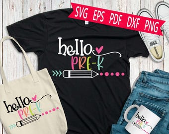 Hello Kindergarten | Layered SVG, PNG and Ai Cut Files | Cricut ...