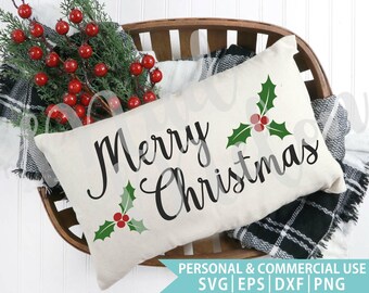Merry Christmas Farmhouse SVG: Holiday Sign Design (Digital File)